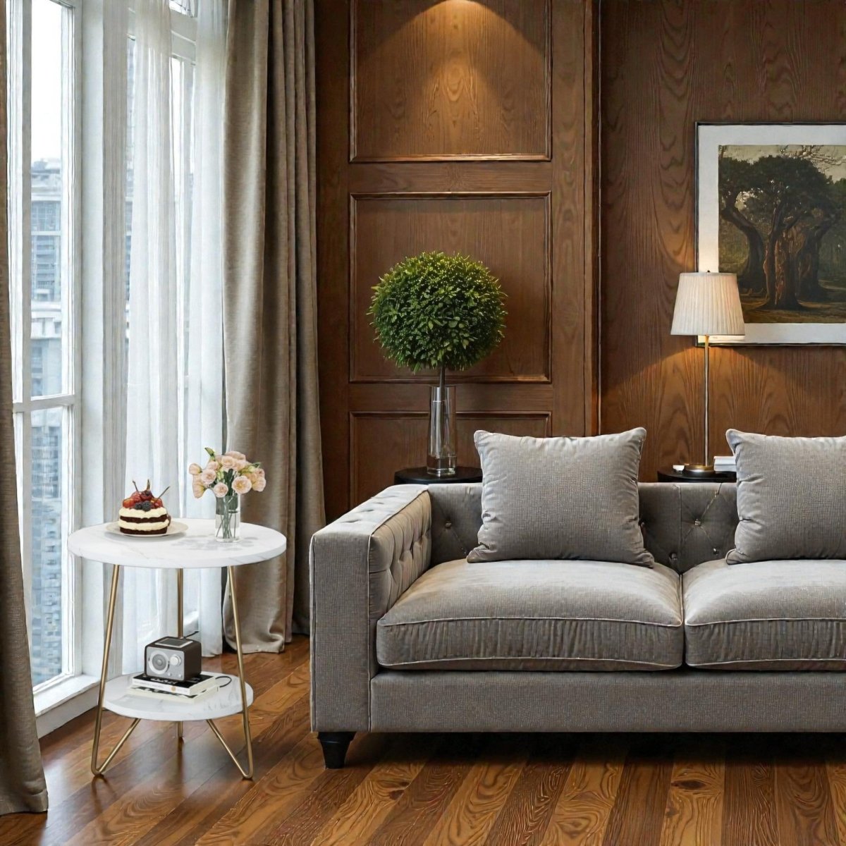 Metalkart Special Vera Hairpin Leg Nightstand with Open Shelving