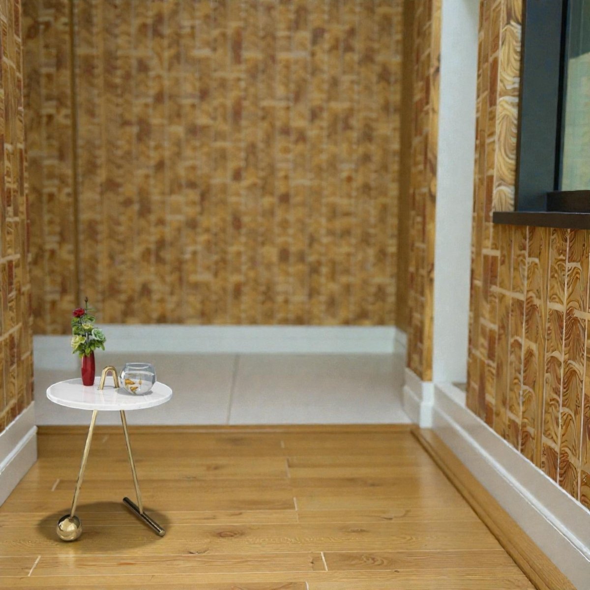 Metallic Circe Glamour Storage SS Table