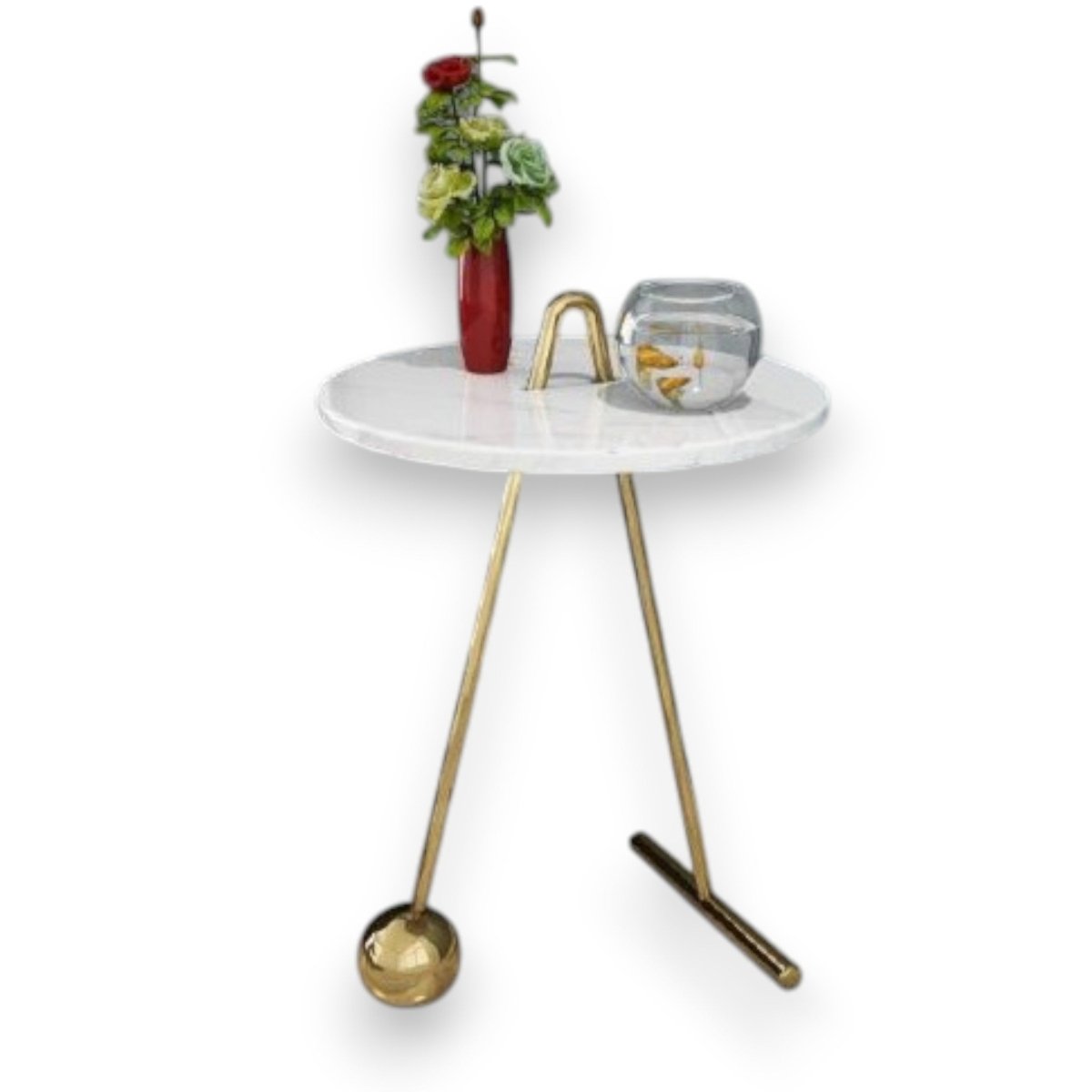 Metallic Circe Glamour Storage SS Table