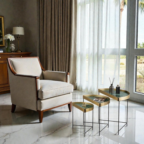 Metallic Jade Deco Black Frame Trio (Set of 3)