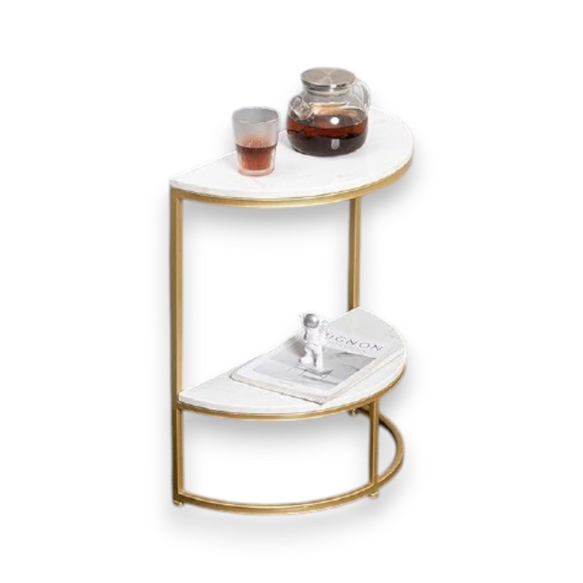 Metallic Lumiere Sofa End Table