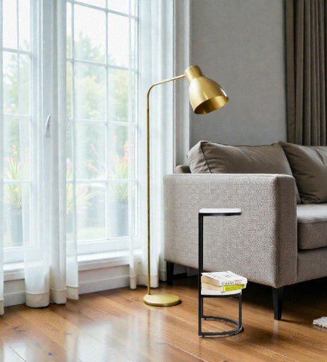 Metallic Lumiere Sofa End Table