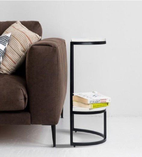 Metallic Lumiere Sofa End Table