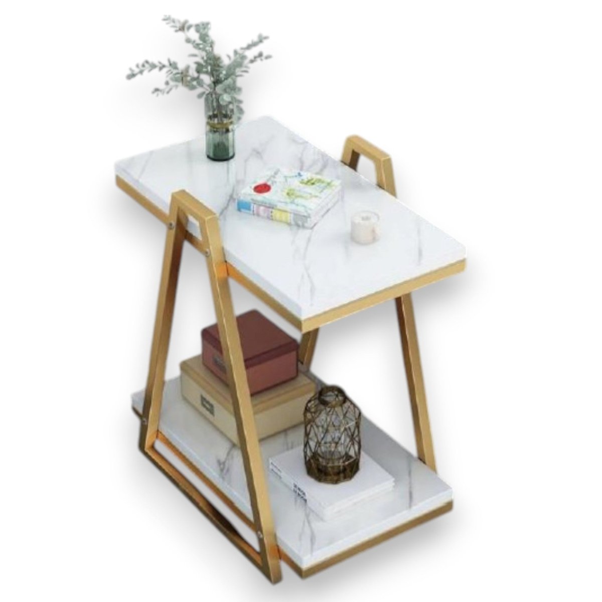 Metallic Luxe Slanted Side Sofa Table