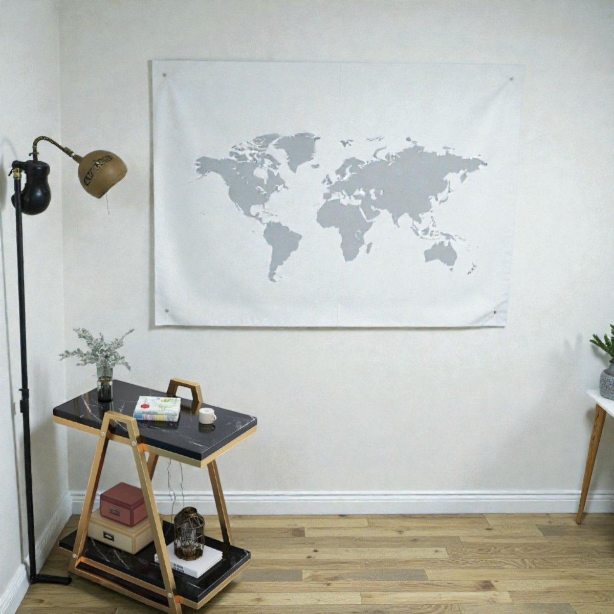 Metallic Luxe Slanted Side Sofa Table