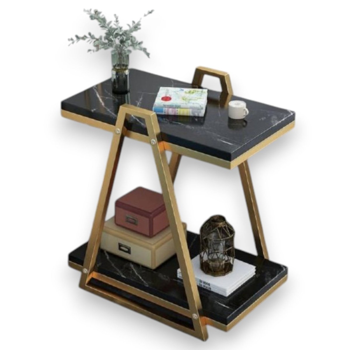 Metallic Luxe Slanted Side Sofa Table