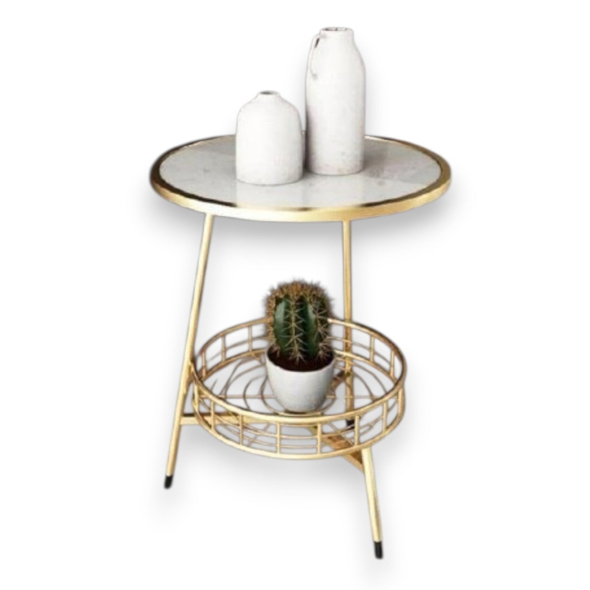 Metallic Luxembourg Modern Accent Table