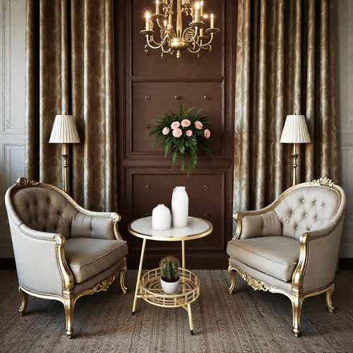 Metallic Luxembourg Modern Accent Table