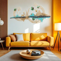Thumbnail for Metallic Nature Wall Art (48 x 23 Inches)