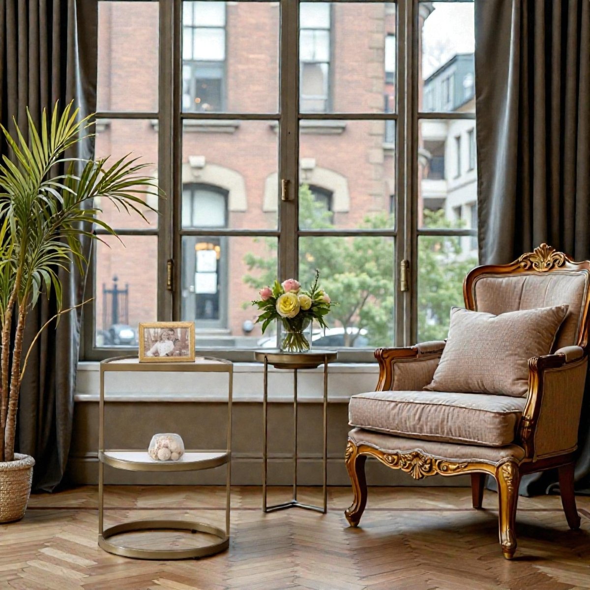 Metallic Sofa C - Table