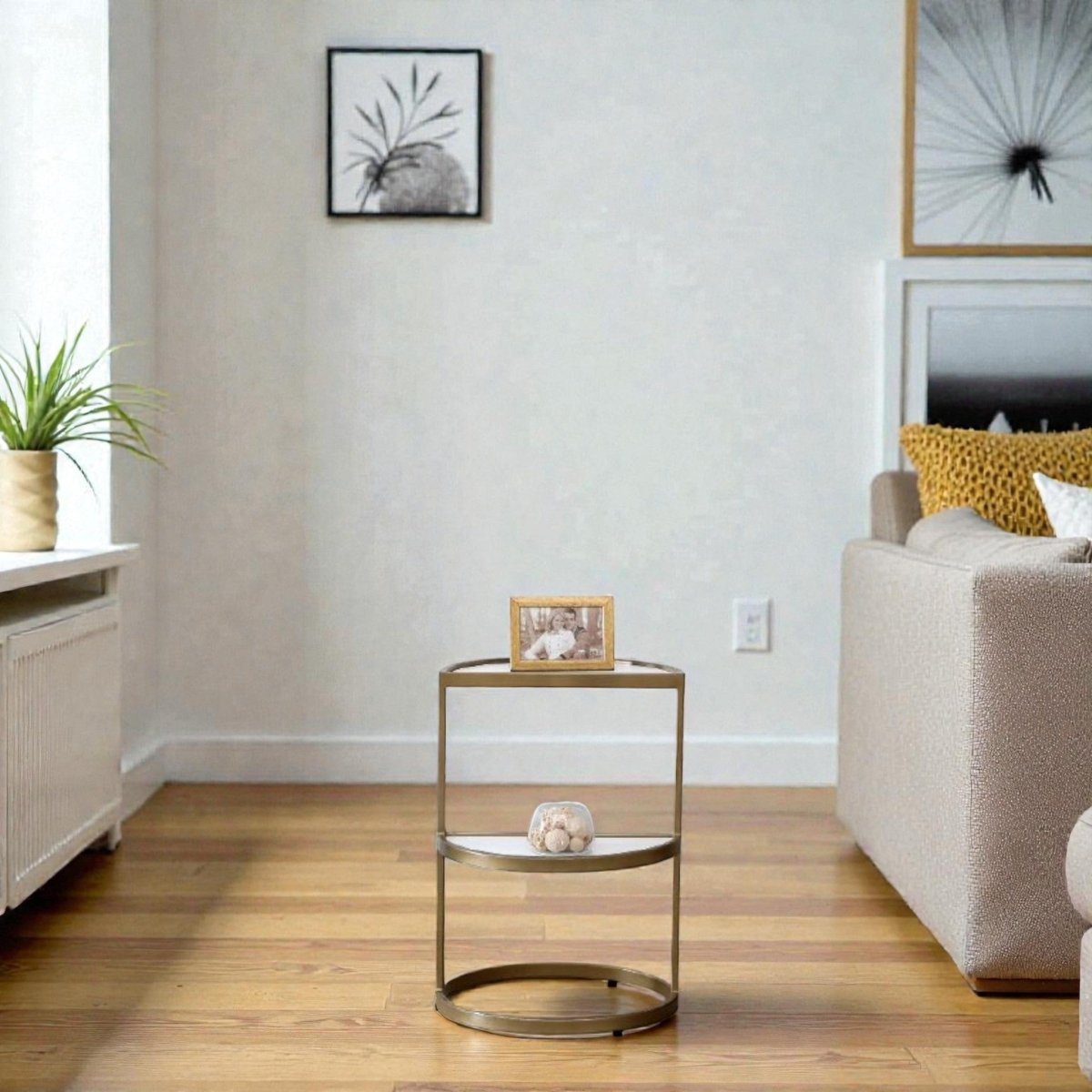 Metallic Sofa C - Table