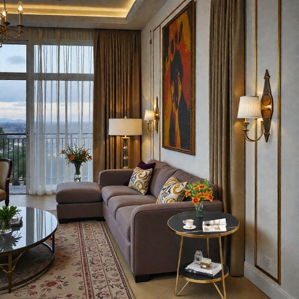 Metallic Sovereign Urban Industrial Tiered Nightstand