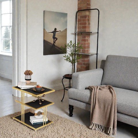 Metallic The Z - Stack Luxe Nightstand