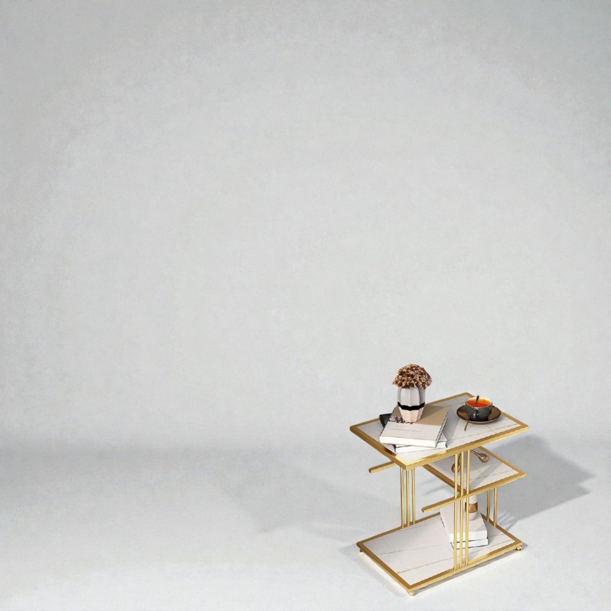 Metallic The Z - Stack Luxe Nightstand