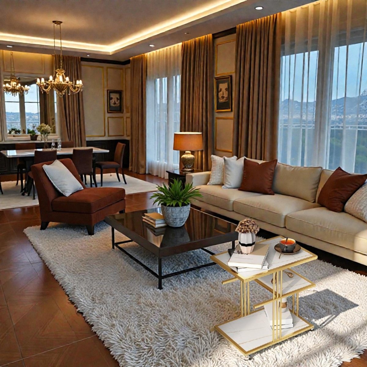 Metallic The Z - Stack Luxe Nightstand