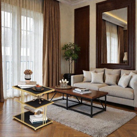 Metallic The Z - Stack Luxe Nightstand