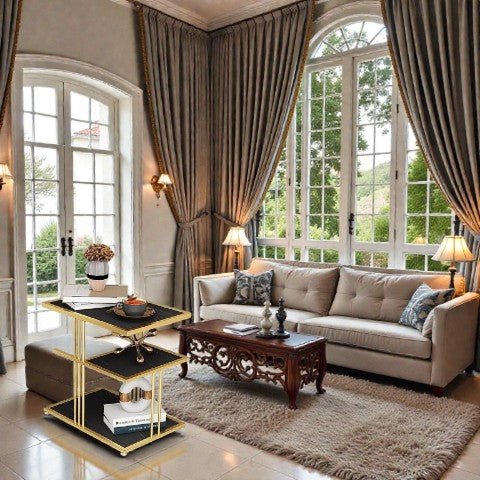 Metallic The Z - Stack Luxe Nightstand