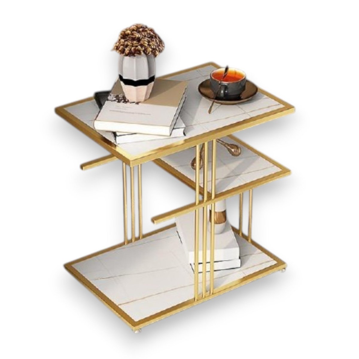 Metallic The Z - Stack Luxe Nightstand