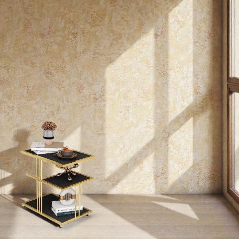 Metallic The Z - Stack Luxe Nightstand