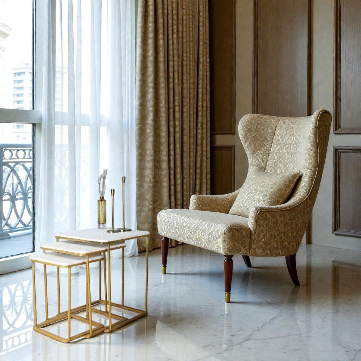 Metallic Verona Nesting End Tables (Set of 3)