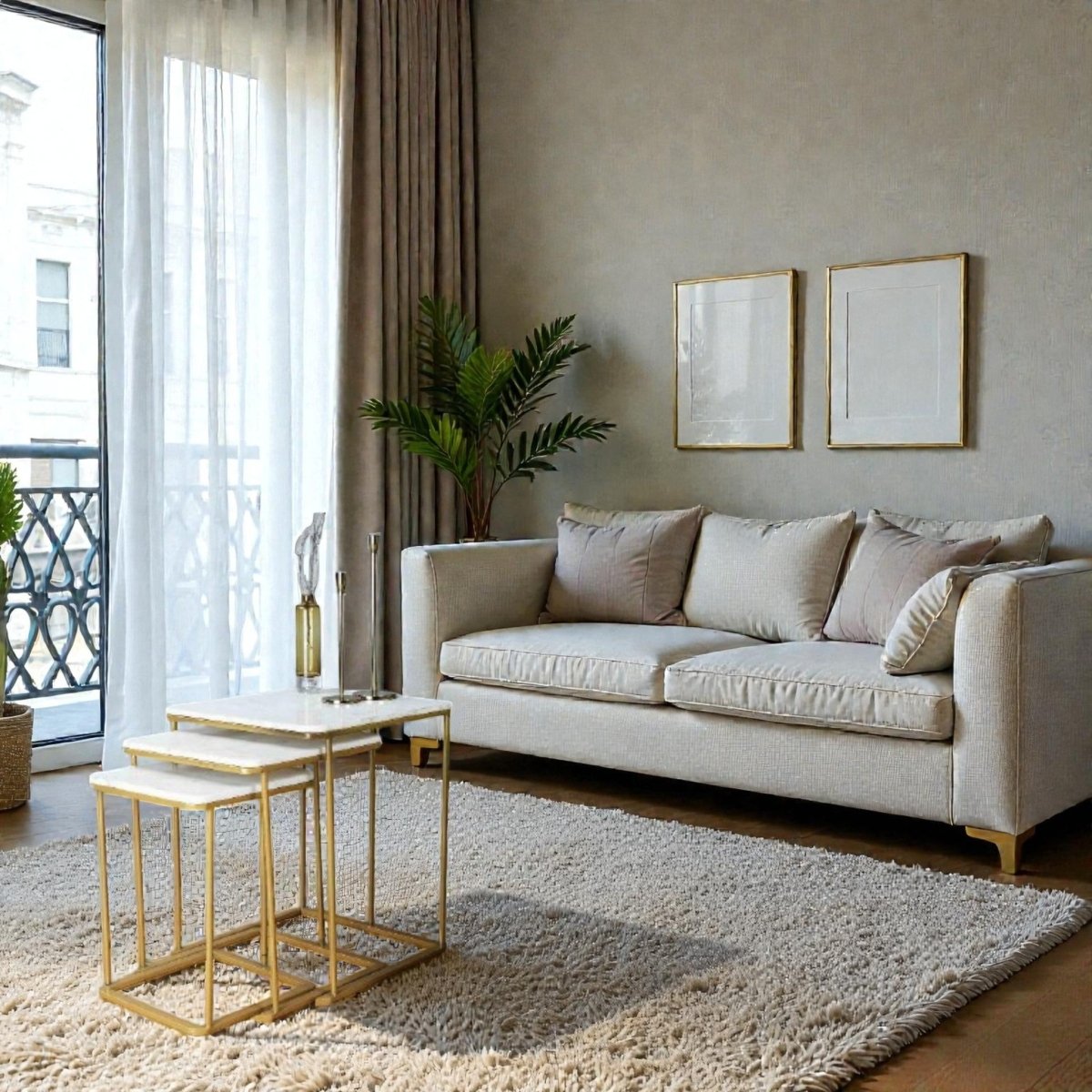 Metallic Verona Nesting End Tables (Set of 3)