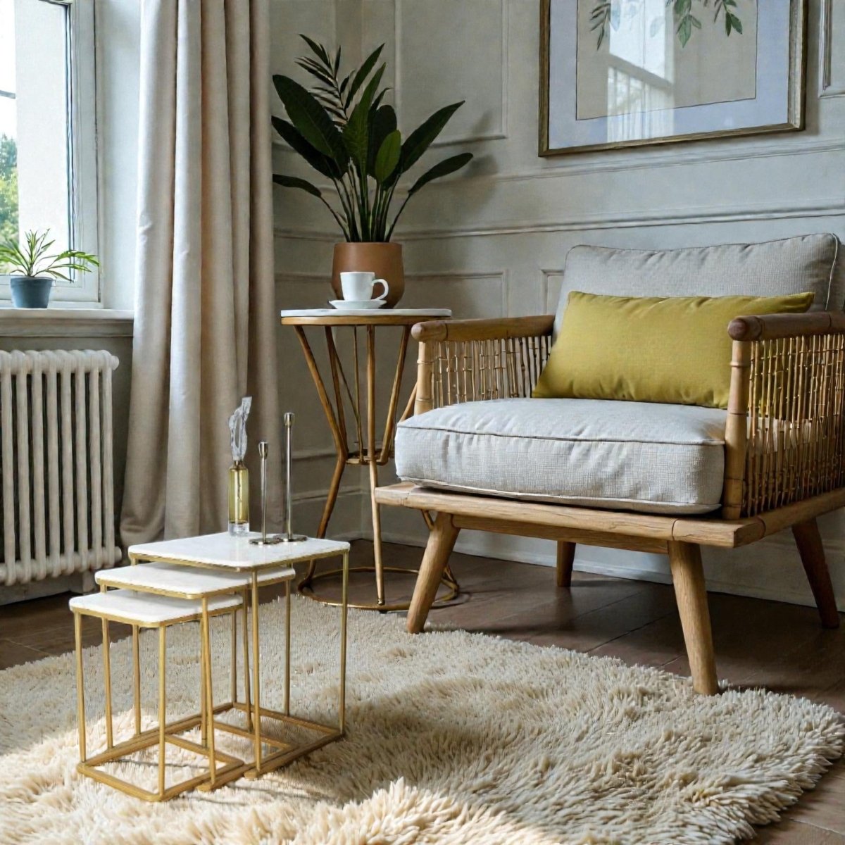 Metallic Verona Nesting End Tables (Set of 3)