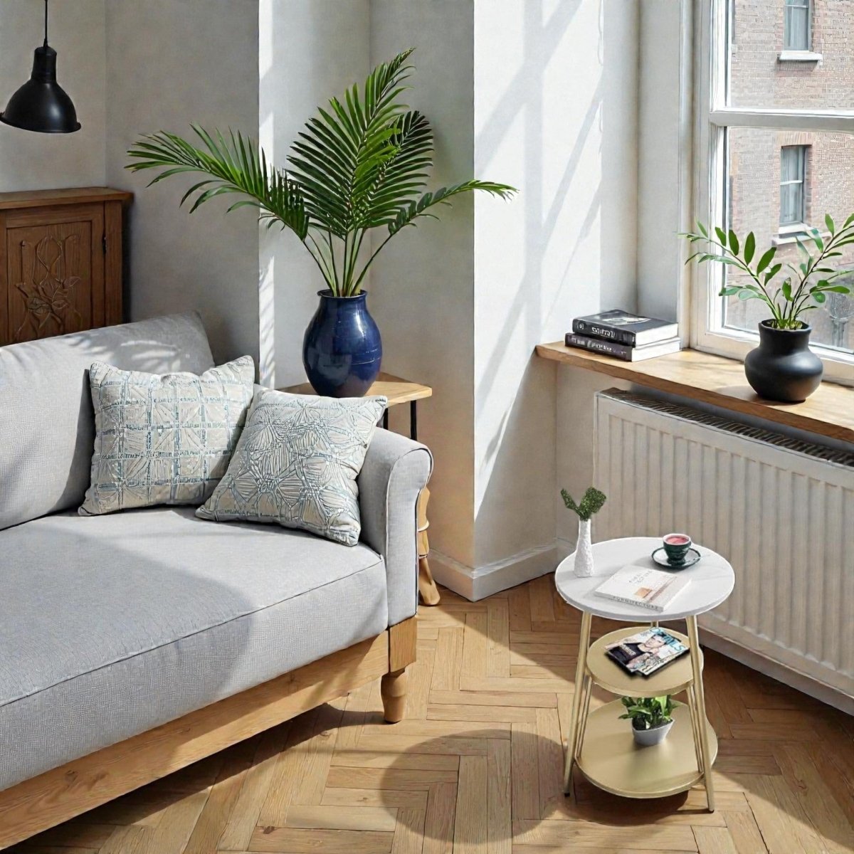 Metallic Verona Stacked Accent Table