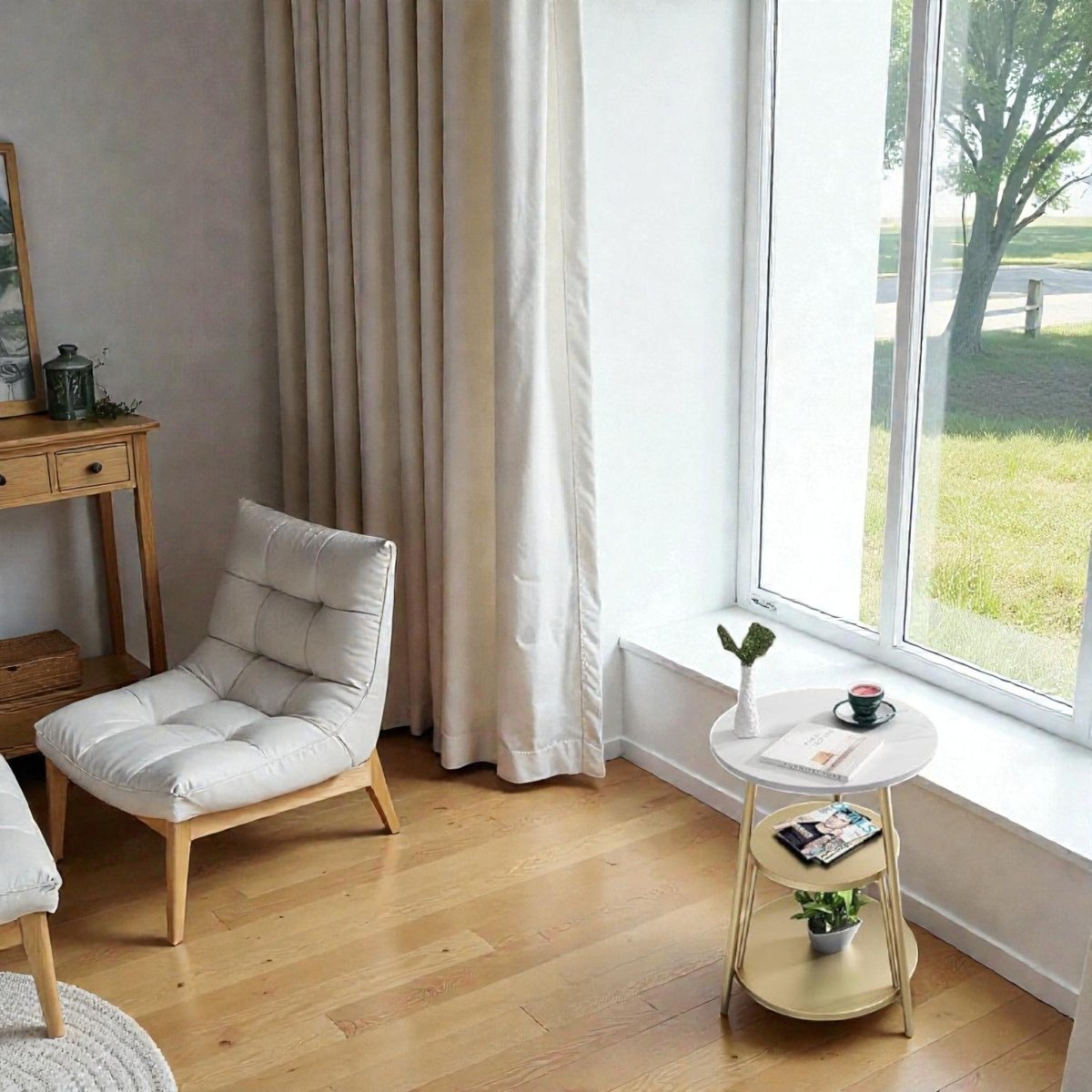 Metallic Verona Stacked Accent Table