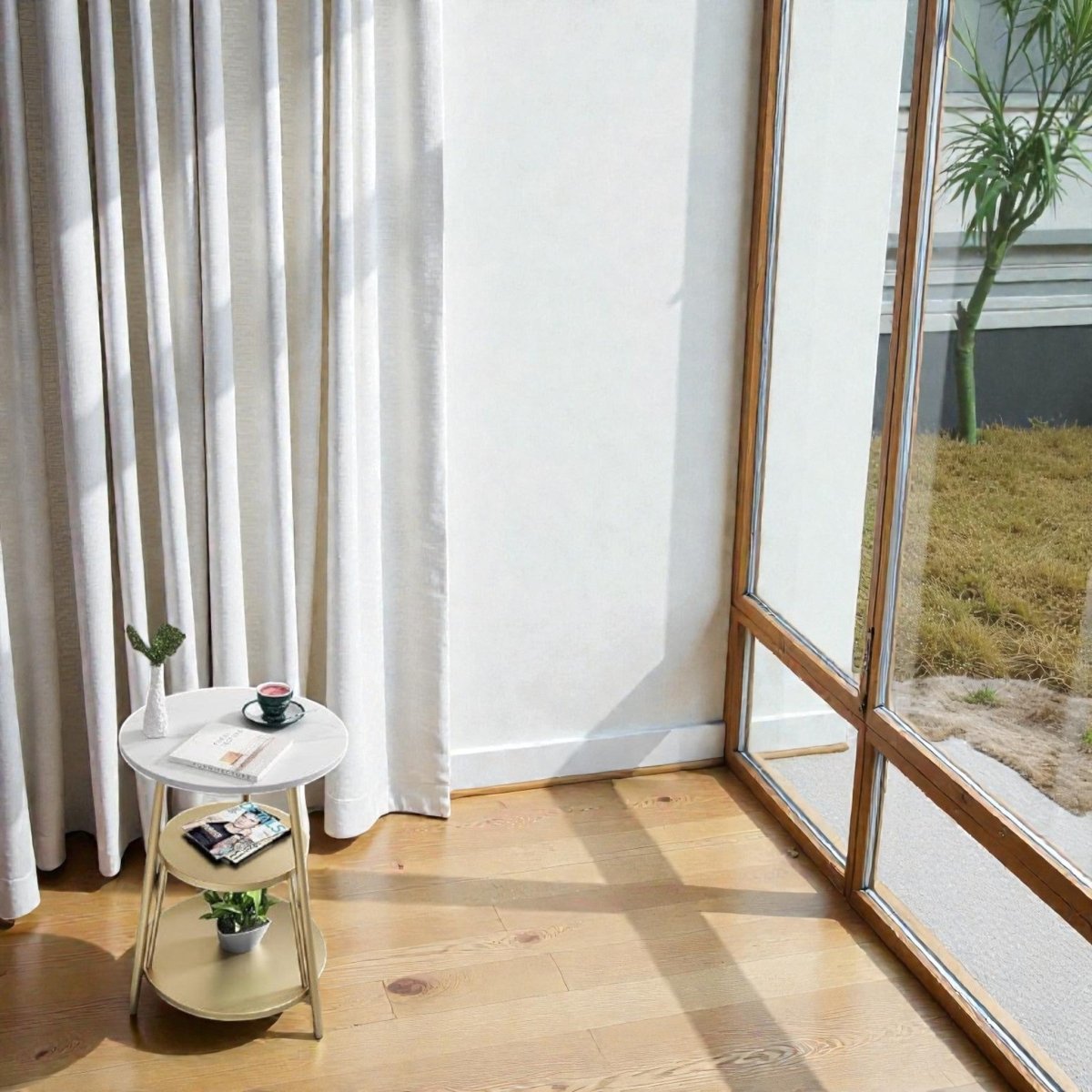 Metallic Verona Stacked Accent Table