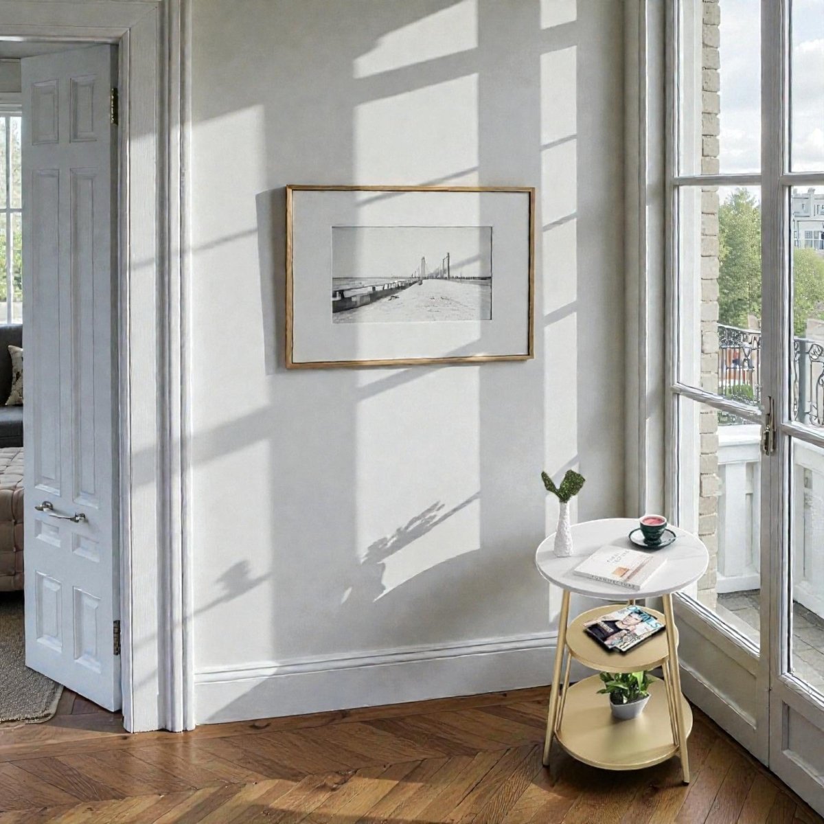 Metallic Verona Stacked Accent Table