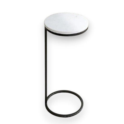 Metallic Zenith Round Over - the - Arm Table