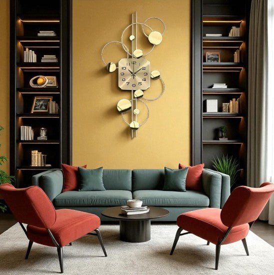 Metropolitan" Luxury Wall Clock (36 x 20 Inches)