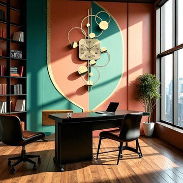 Metropolitan" Luxury Wall Clock (36 x 20 Inches)