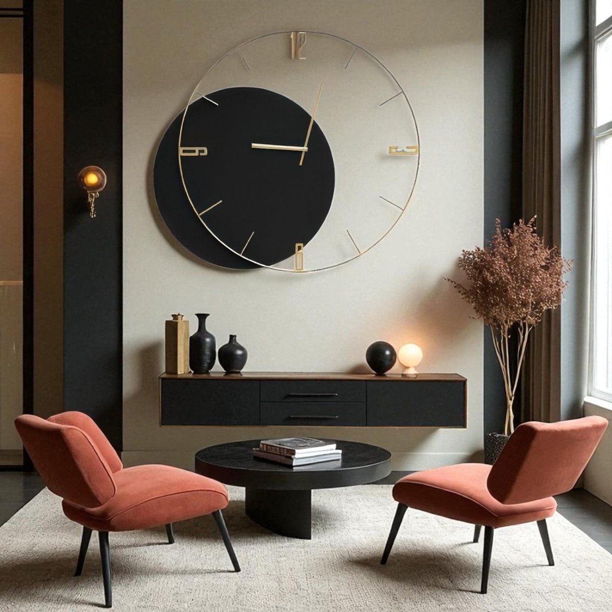 Mid - Century Modern Timepiece (22 x 20.5 Inches)