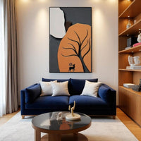 Thumbnail for Minimalist Deer Forest Silhouette Art (40 x 70 CM)
