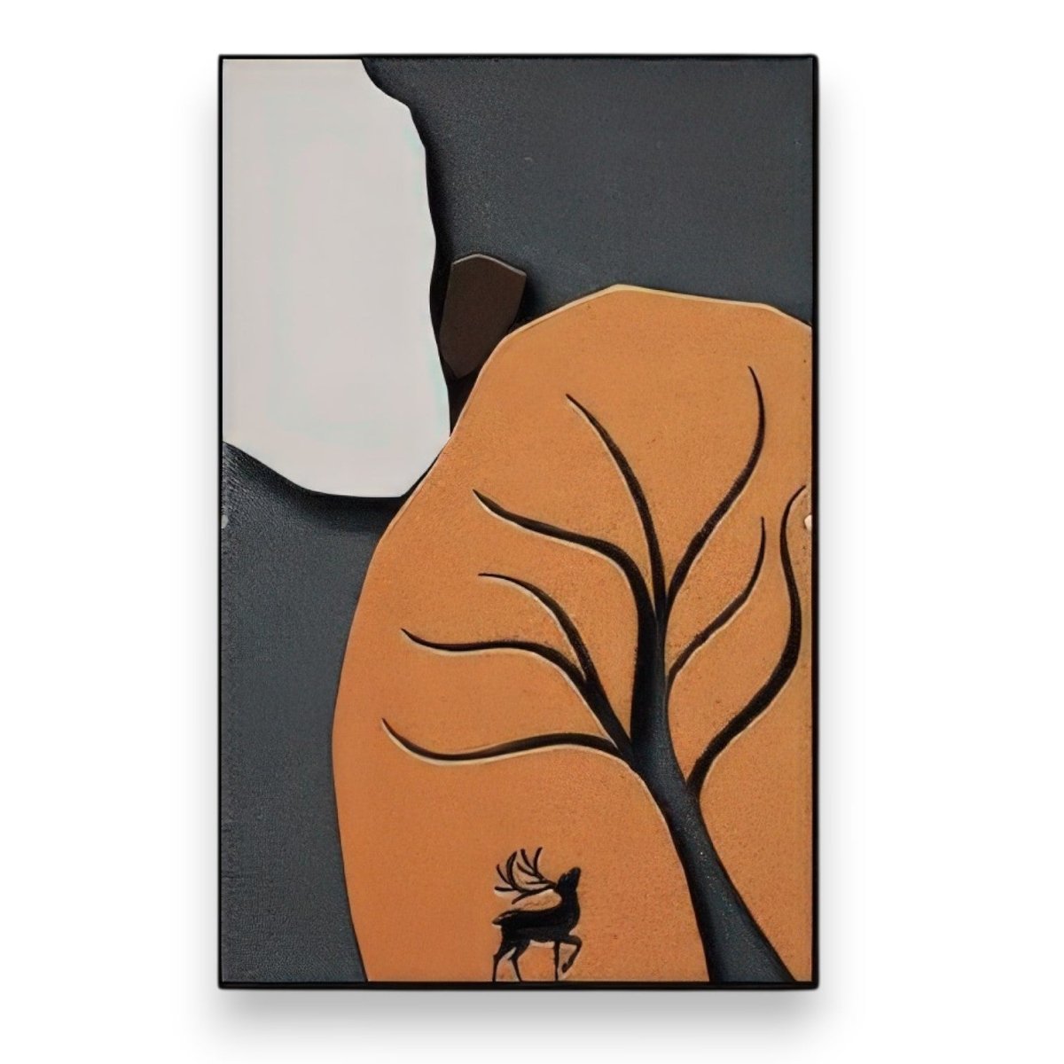 Minimalist Deer Forest Silhouette Art (40 x 70 CM)