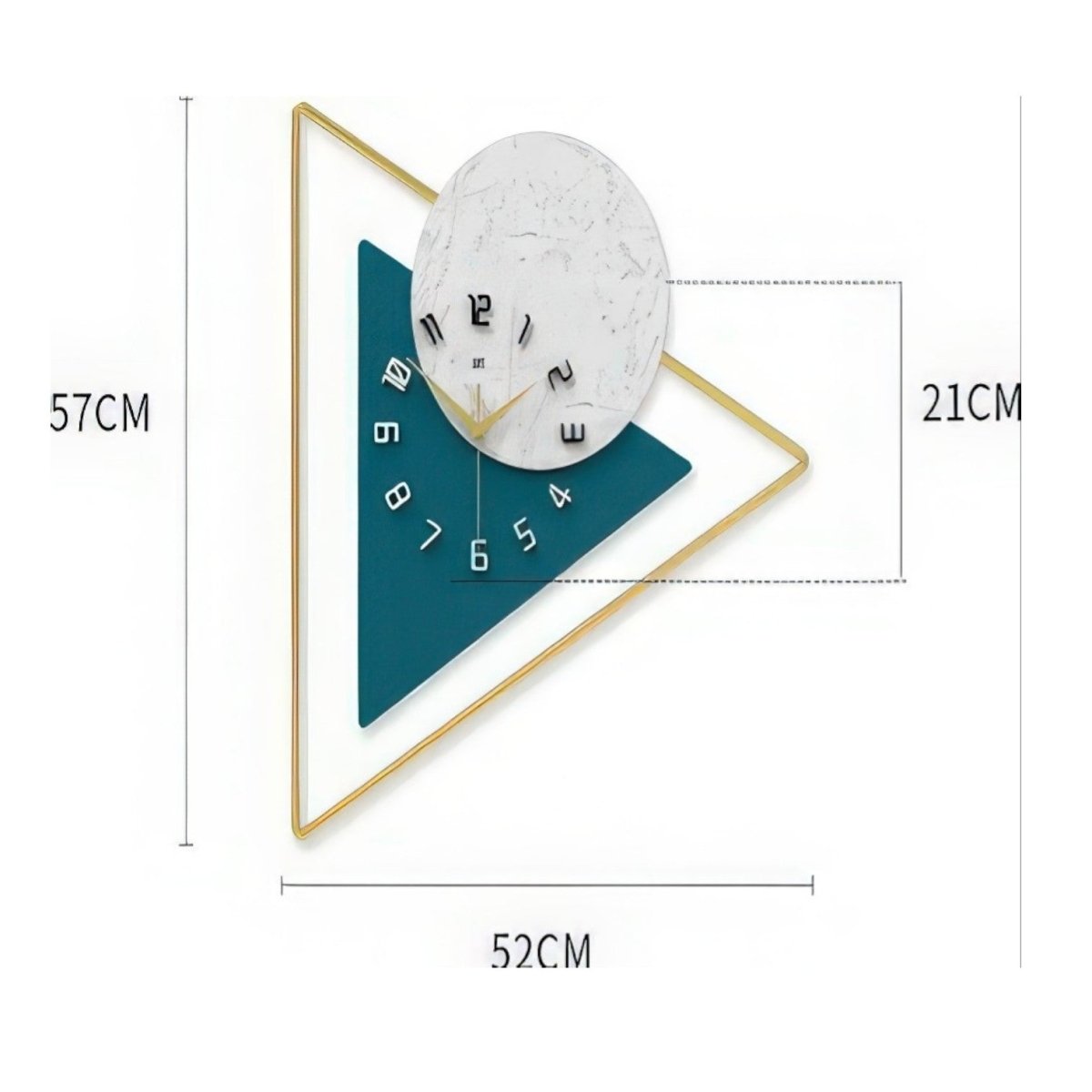 Minimalist Nordic Style Wall Clock (22.4 x 20.4 Inches)