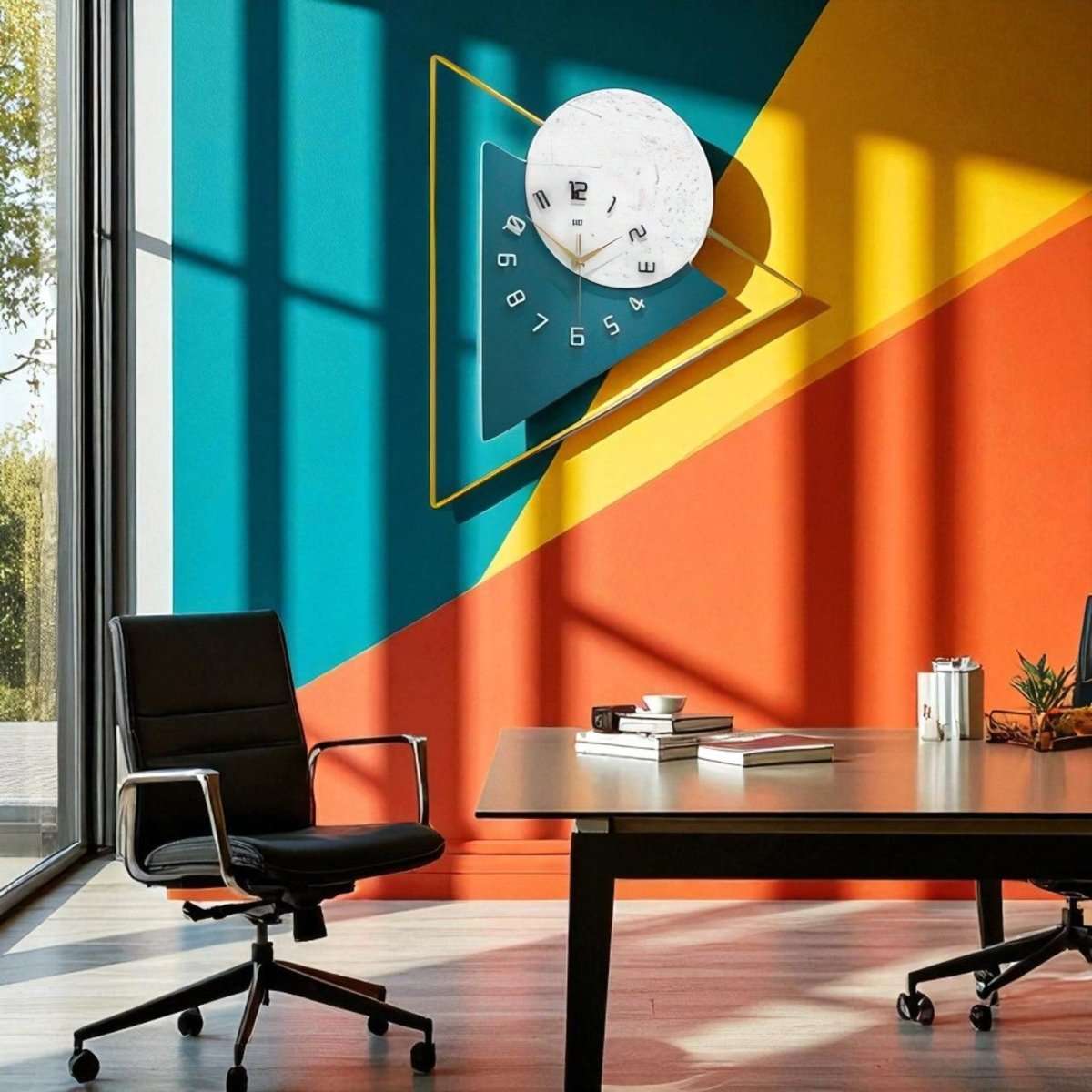 Minimalist Nordic Style Wall Clock (22.4 x 20.4 Inches)