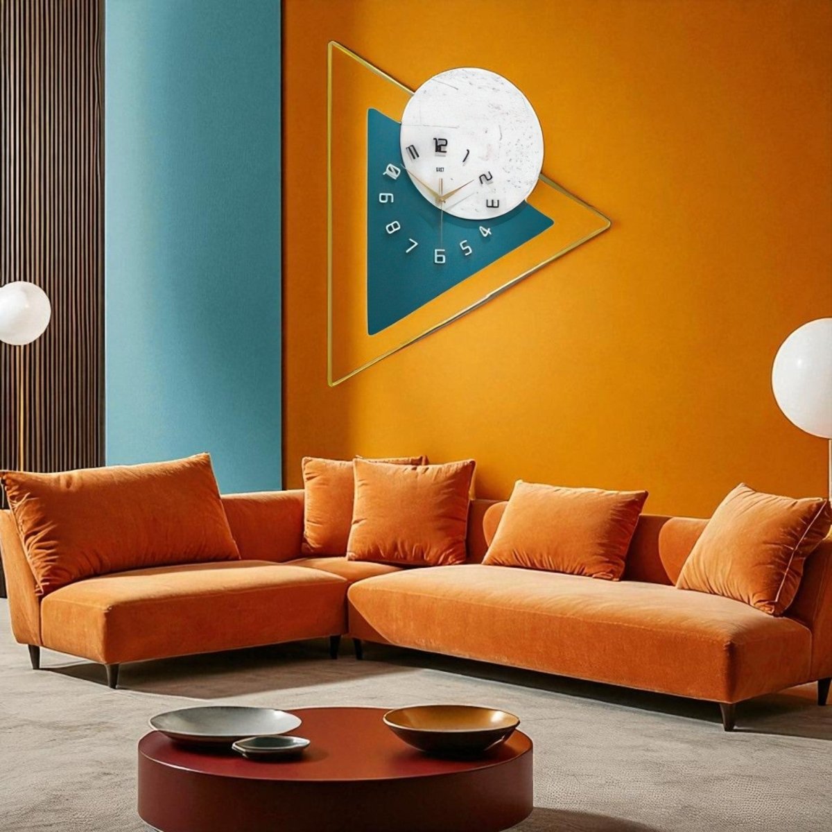 Minimalist Nordic Style Wall Clock (22.4 x 20.4 Inches)