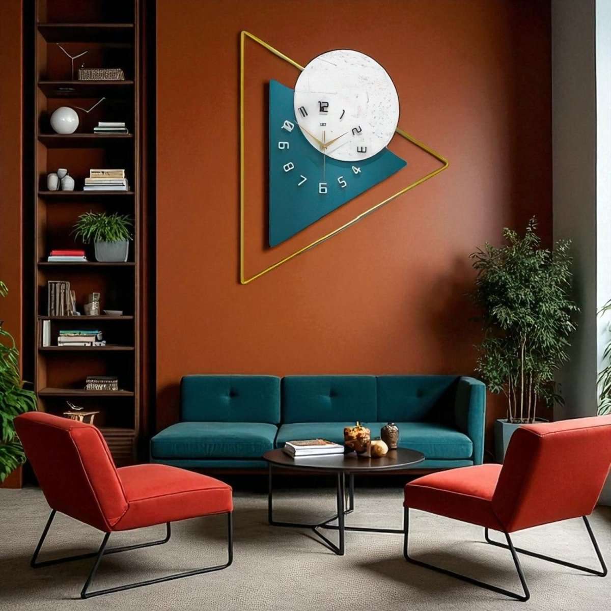 Minimalist Nordic Style Wall Clock (22.4 x 20.4 Inches)