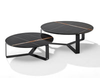 Thumbnail for Modern Black Marble Coffee Table Set