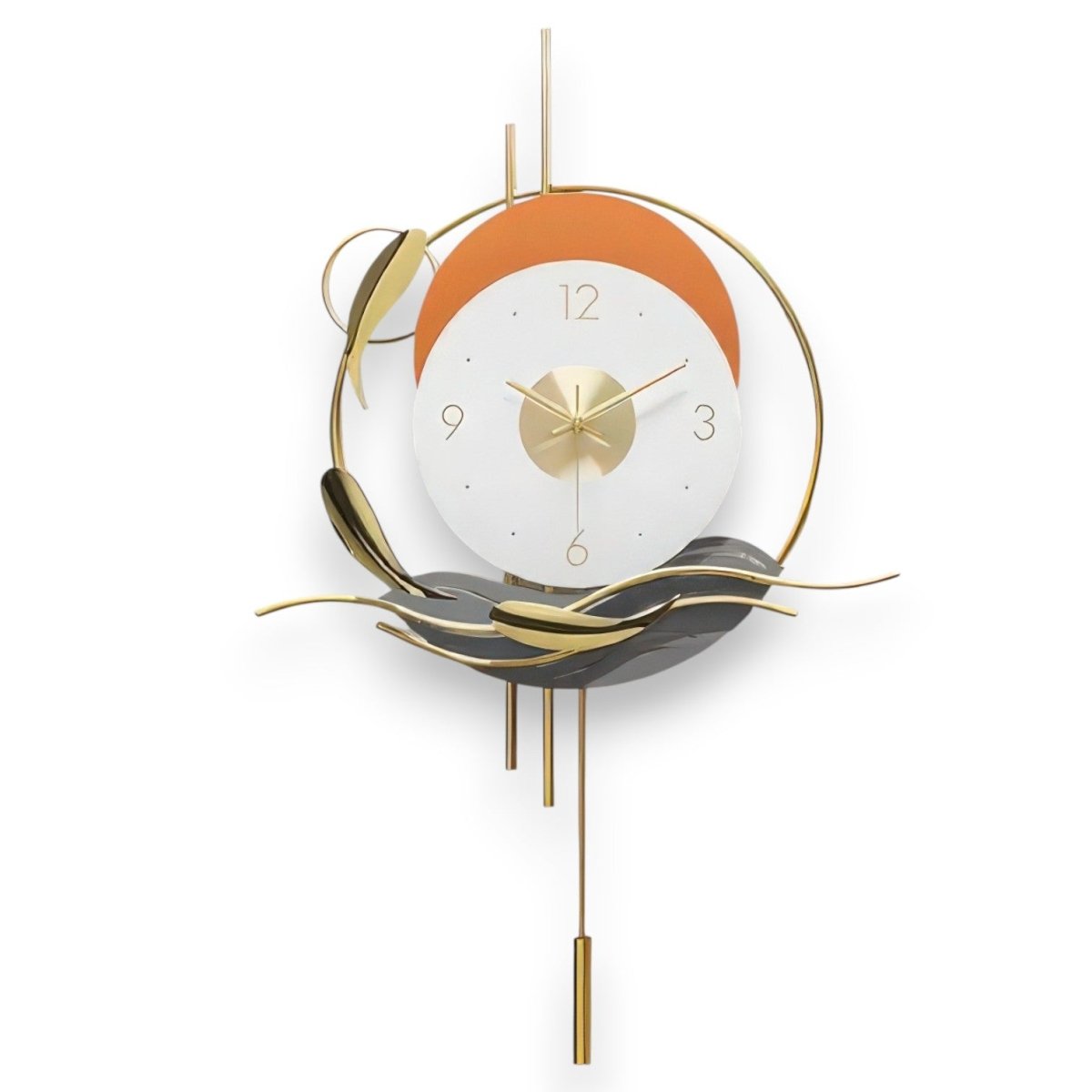 Modern Decorative Pendulum Clock (27.5 x 17 Inches)
