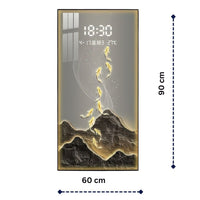 Thumbnail for Modern Digital Display Feng Shui Fish Art Clock (60 x 90 CM)