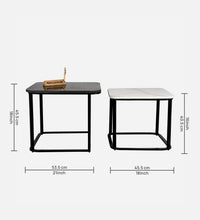 Thumbnail for Modern marble top Square Nesting Table