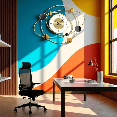 Modern Oblique Wall Clock (26.3 x 19.6 Inches)