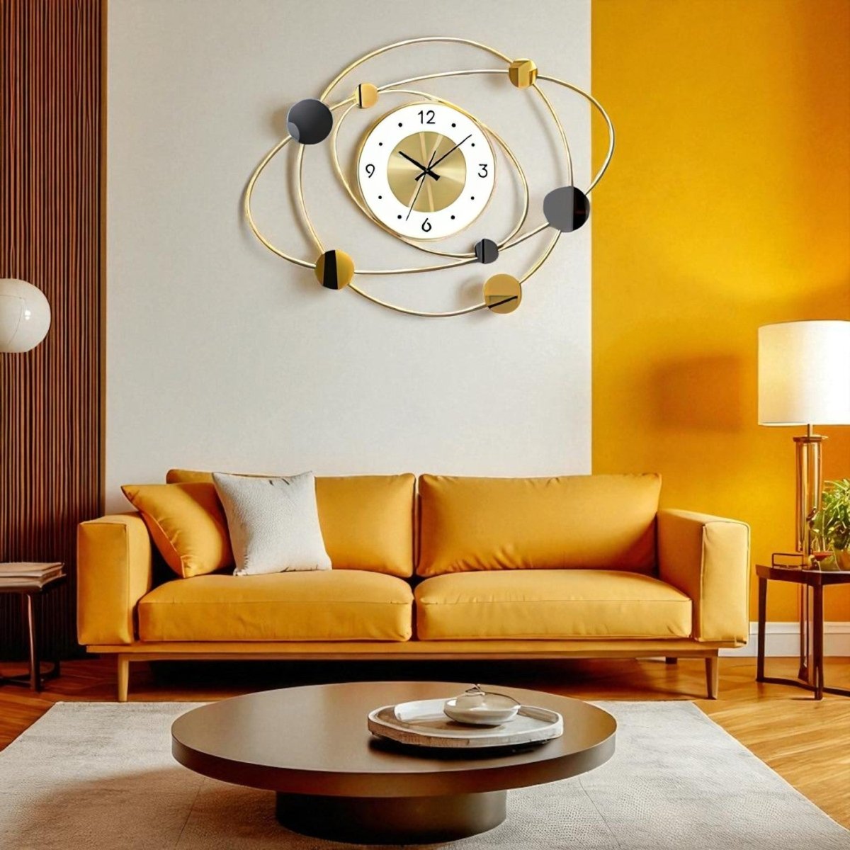 Modern Oblique Wall Clock (26.3 x 19.6 Inches)