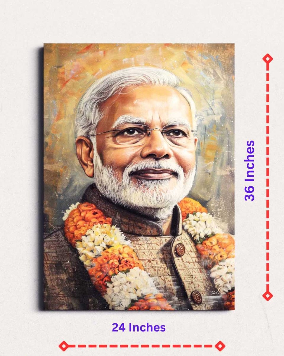 Modi: Beyond The Bloom Canvas Wall Painting (24 x 36 Inches)