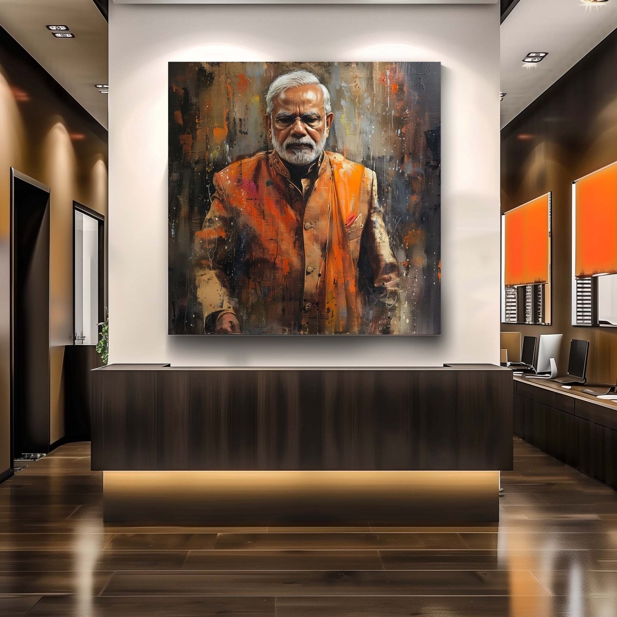 Modi: The Path of Purpose Canvas Wall Art (36 x 36 Inches)