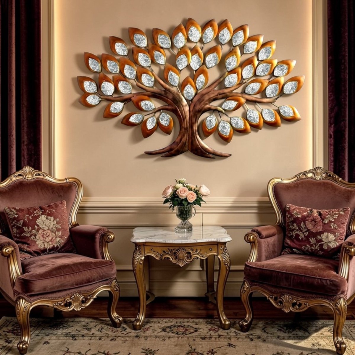 MOSAIC TREE WALL DECOR (26 x 43 Inches)