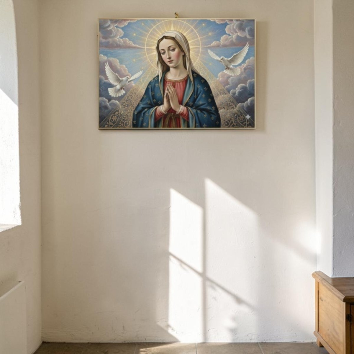 Mother Mary: Immaculate Karuna: The Radiant Virgin of Divine Mercy